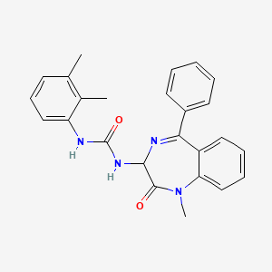 1-(2,3-dimethylphenyl)-3-(1-methyl-2-oxo-5-phenyl-2,3-dihydro-1H-1,4-benzodiazepin-3-yl)urea