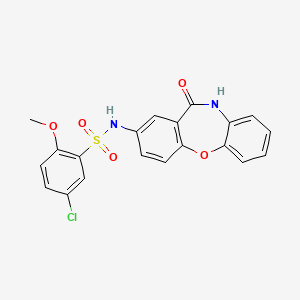 5-chloro-2-methoxy-N-(11-oxo-10,11-dihydrodibenzo[b,f][1,4]oxazepin-2-yl)benzenesulfonamide