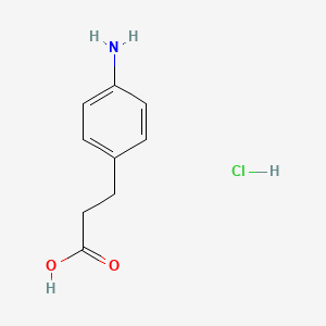 molecular formula C9H12ClNO2 B2385948 3-(4-氨基苯基)丙酸；盐酸盐 CAS No. 56363-82-7