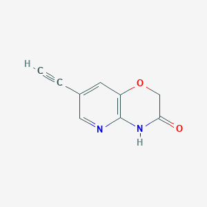 molecular formula C9H6N2O2 B2385977 7-Ethynyl-2H-pyrido[3,2-b][1,4]oxazin-3(4H)-one CAS No. 1824123-04-7