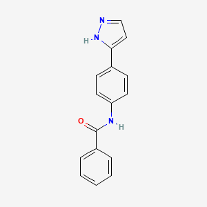 N-(4-(1H-pyrazol-3-yl)phenyl)benzamide