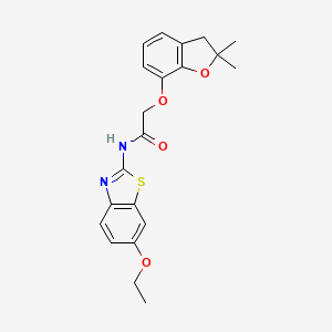 2-((2,2-dimethyl-2,3-dihydrobenzofuran-7-yl)oxy)-N-(6-ethoxybenzo[d]thiazol-2-yl)acetamide