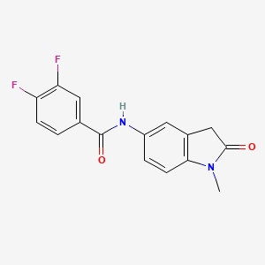 3,4-difluoro-N-(1-methyl-2-oxoindolin-5-yl)benzamide