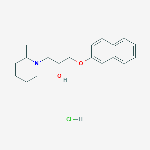 1-(2-Methylpiperidin-1-yl)-3-(naphthalen-2-yloxy)propan-2-ol hydrochloride