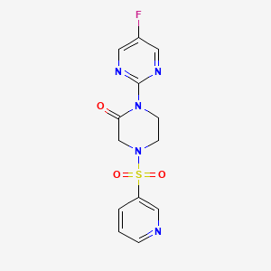 1-(5-Fluoropyrimidin-2-yl)-4-pyridin-3-ylsulfonylpiperazin-2-one