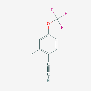 molecular formula C10H7F3O B2386085 1-Ethynyl-2-methyl-4-(trifluoromethoxy)benzene CAS No. 2503208-09-9