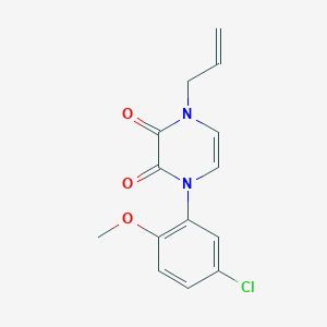 1-allyl-4-(5-chloro-2-methoxyphenyl)pyrazine-2,3(1H,4H)-dione