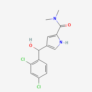4-[(2,4-dichlorophenyl)(hydroxy)methyl]-N,N-dimethyl-1H-pyrrole-2-carboxamide