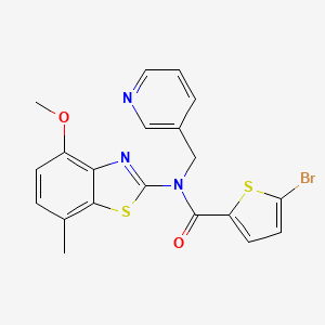 5-bromo-N-(4-methoxy-7-methylbenzo[d]thiazol-2-yl)-N-(pyridin-3-ylmethyl)thiophene-2-carboxamide