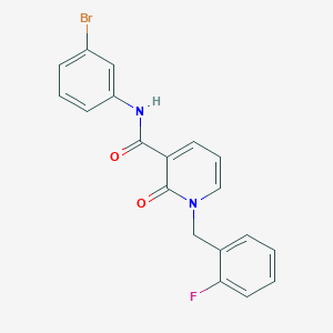 N-(3-bromophenyl)-1-(2-fluorobenzyl)-2-oxo-1,2-dihydropyridine-3-carboxamide