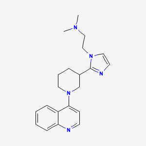 N,N-dimethyl-2-[2-(1-quinolin-4-ylpiperidin-3-yl)-1H-imidazol-1-yl]ethanamine