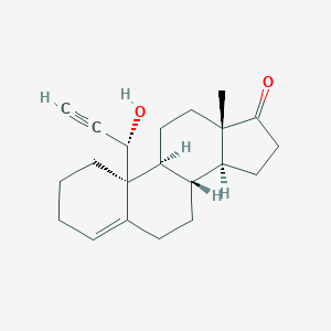 molecular formula C5H5NO3S B238613 19-Ethynyl-19-hydroxyandrost-4-en-17-one CAS No. 135144-30-8