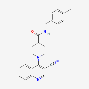 1-(3-cyanoquinolin-4-yl)-N-(4-methylbenzyl)piperidine-4-carboxamide