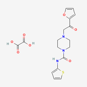 4-(2-(furan-2-yl)-2-oxoethyl)-N-(thiophen-2-yl)piperazine-1-carboxamide oxalate