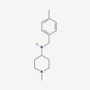 molecular formula C14H22N2 B2386135 1-甲基-N-[(4-甲基苯基)甲基]哌啶-4-胺 CAS No. 359878-18-5