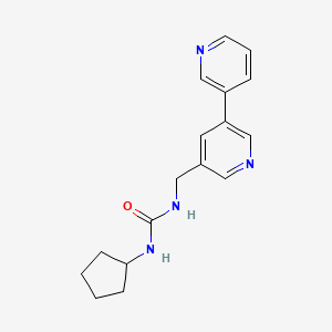 1-([3,3'-Bipyridin]-5-ylmethyl)-3-cyclopentylurea