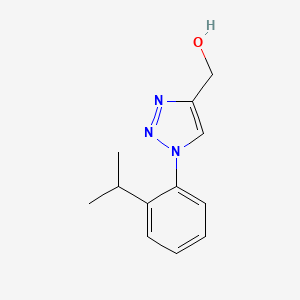 molecular formula C12H15N3O B2386143 (1-(2-Isopropylphenyl)-1H-1,2,3-triazol-4-yl)methanol CAS No. 1248961-96-7