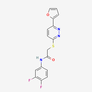 N-(3,4-difluorophenyl)-2-((6-(furan-2-yl)pyridazin-3-yl)thio)acetamide