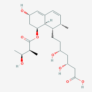 molecular formula C23H36O8 B238615 3-Hydroxypravastatin, (S)- CAS No. 136657-41-5