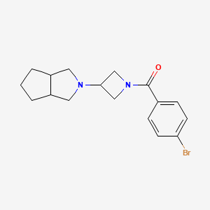 [3-(3,3a,4,5,6,6a-Hexahydro-1H-cyclopenta[c]pyrrol-2-yl)azetidin-1-yl]-(4-bromophenyl)methanone