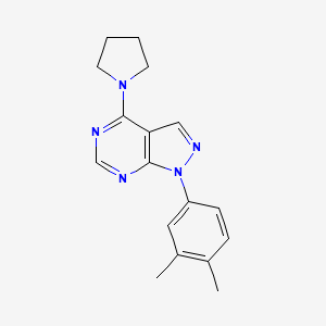 1-(3,4-dimethylphenyl)-4-(pyrrolidin-1-yl)-1H-pyrazolo[3,4-d]pyrimidine