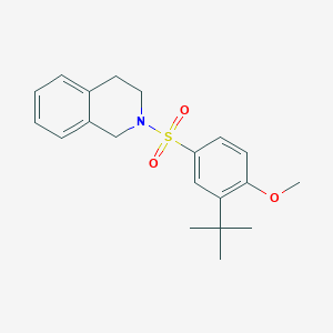2-((3-(Tert-butyl)-4-methoxyphenyl)sulfonyl)-1,2,3,4-tetrahydroisoquinoline
