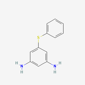 molecular formula C12H12N2S B2386193 5-(苯硫基)苯-1,3-二胺 CAS No. 245652-64-6