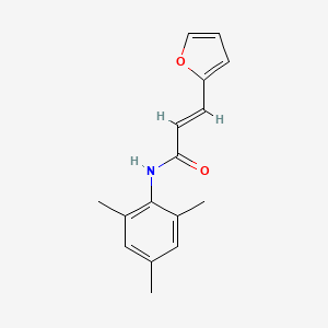 molecular formula C16H17NO2 B2386216 (E)-3-(furan-2-yl)-N-mesitylacrylamide CAS No. 433954-04-2