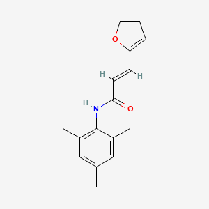 molecular formula C16H17NO2 B2386216 (2E)-3-(furan-2-yl)-N-(2,4,6-trimethylphenyl)prop-2-enamide CAS No. 433954-04-2