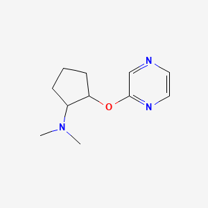 N,N-dimethyl-2-(pyrazin-2-yloxy)cyclopentan-1-amine