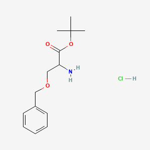 molecular formula C14H22ClNO3 B2386232 Tert-butyl 2-amino-3-(benzyloxy)propanoate hydrochloride CAS No. 93760-41-9