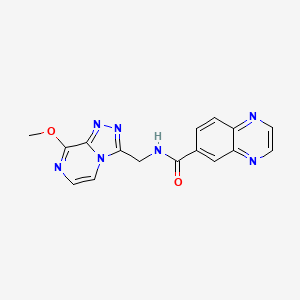 N-((8-methoxy-[1,2,4]triazolo[4,3-a]pyrazin-3-yl)methyl)quinoxaline-6-carboxamide