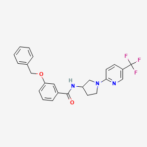 3-(benzyloxy)-N-(1-(5-(trifluoromethyl)pyridin-2-yl)pyrrolidin-3-yl)benzamide