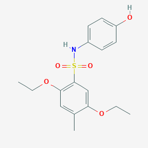 2,5-Diethoxy-N-(4-hydroxyphenyl)-4-methylbenzenesulfonamide
