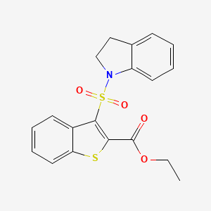 ethyl 3-(2,3-dihydro-1H-indol-1-ylsulfonyl)-1-benzothiophene-2-carboxylate
