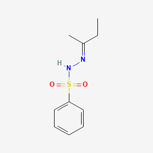 molecular formula C10H14N2O2S B2386269 (E)-N'-(butan-2-ylidene)benzenesulfonohydrazide CAS No. 16080-43-6