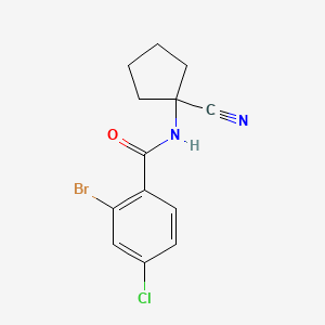 2-bromo-4-chloro-N-(1-cyanocyclopentyl)benzamide