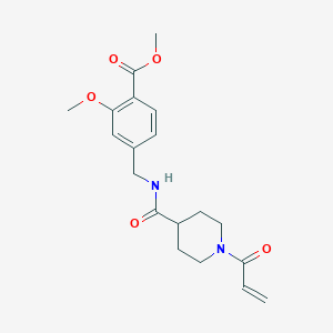 Methyl 2-methoxy-4-[[(1-prop-2-enoylpiperidine-4-carbonyl)amino]methyl]benzoate