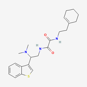 N1-(2-(benzo[b]thiophen-3-yl)-2-(dimethylamino)ethyl)-N2-(2-(cyclohex-1-en-1-yl)ethyl)oxalamide
