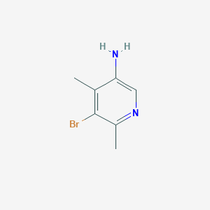 molecular formula C7H9BrN2 B2386318 5-溴-4,6-二甲基吡啶-3-胺 CAS No. 890092-29-2