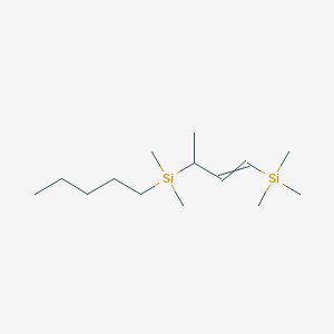 molecular formula C15H16Cl2N2O2 B238632 1-Trimethylsilyl-3-(dimethyl-n-pentylsilyl)but-1-ene CAS No. 136935-52-9