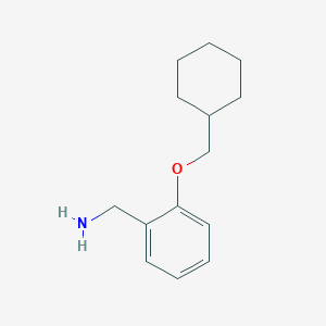 molecular formula C14H21NO B2386361 [2-(环己基甲氧基)苯基]甲胺 CAS No. 937600-73-2