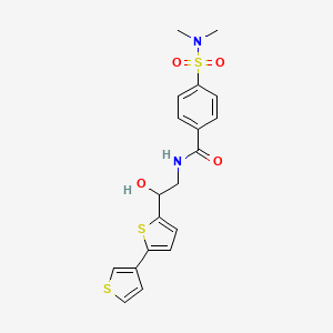 N-(2-([2,3'-bithiophen]-5-yl)-2-hydroxyethyl)-4-(N,N-dimethylsulfamoyl)benzamide