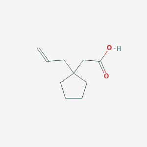 molecular formula C10H16O2 B2386393 2-(1-Prop-2-enylcyclopentyl)acetic acid CAS No. 2418707-00-1