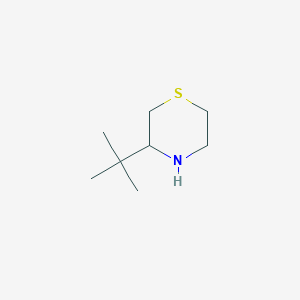 molecular formula C8H17NS B2386401 3-叔丁基硫代吗啉 CAS No. 111073-09-7