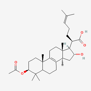 molecular formula C32H50O5 B2386416 3-O-Acetyl-16 alpha-hydroxytrametenolic acid CAS No. 168293-13-8