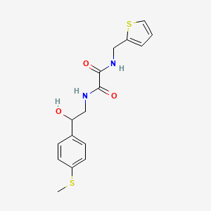 N1-(2-hydroxy-2-(4-(methylthio)phenyl)ethyl)-N2-(thiophen-2-ylmethyl)oxalamide