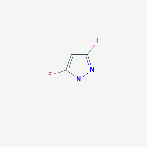molecular formula C4H4FIN2 B2386425 5-Fluoro-3-iodo-1-methyl-1H-pyrazole CAS No. 1621585-53-2