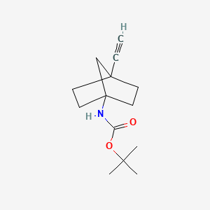 molecular formula C14H21NO2 B2386431 Tert-butyl (4-ethynylbicyclo[2.2.1]heptan-1-yl)carbamate CAS No. 1638760-74-3