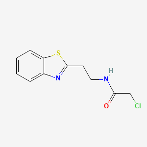 molecular formula C11H11ClN2OS B2386434 N-[2-(1,3-benzothiazol-2-yl)ethyl]-2-chloroacetamide CAS No. 847783-39-5